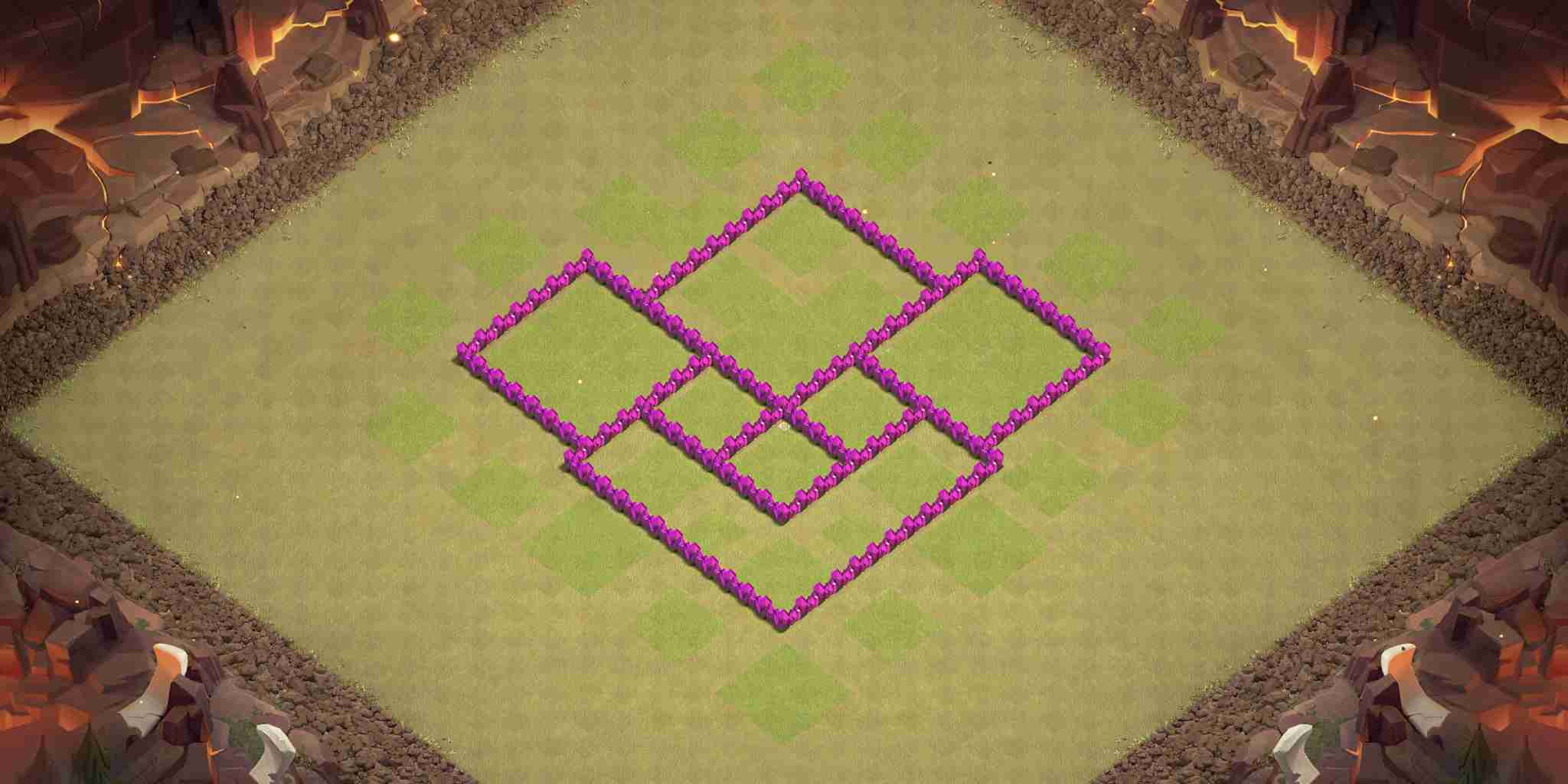 Symmetric Walls Layouts For TH6 Defense