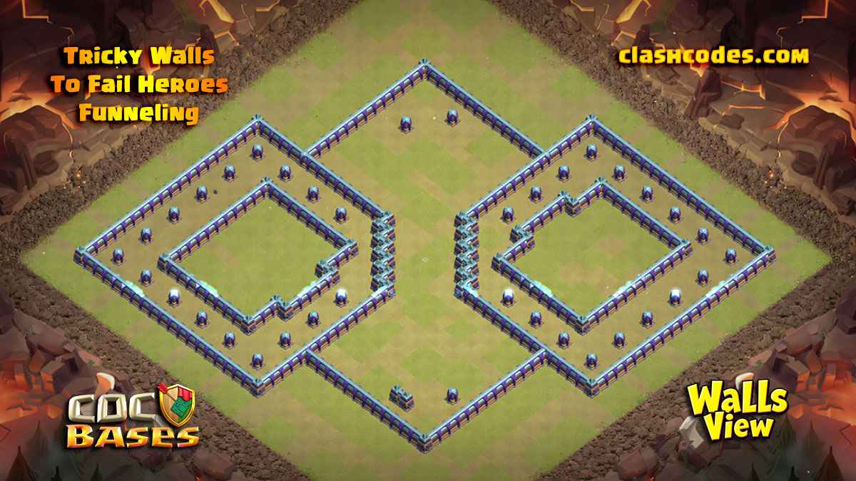 Walls View COC TH15 Funnel