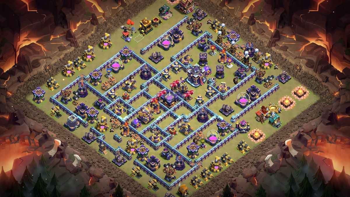 Yatta TH15 Clan War League Map for Clash of Clans