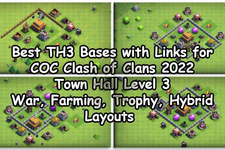 TH3 Base link for CoC. War, Farming, Trophy base layout