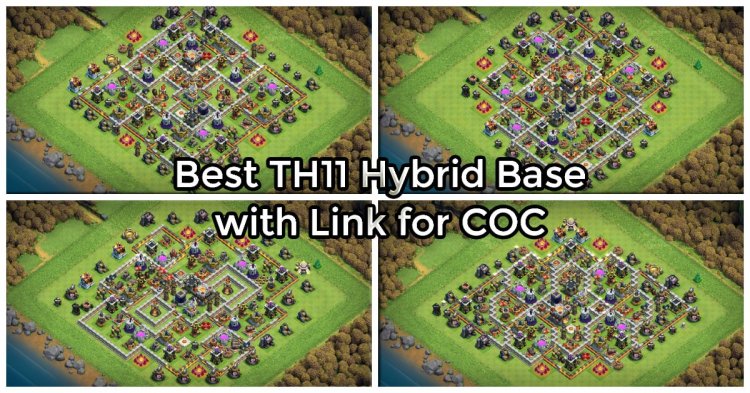 Best TH11 Hybrid Base with Link for CoC