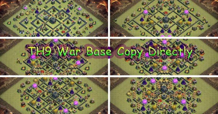 Best TH9 War Base with Link for CoC