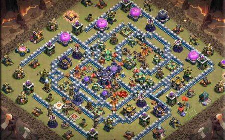 TH15 War Base Anti 2 Star Layout with Link #18