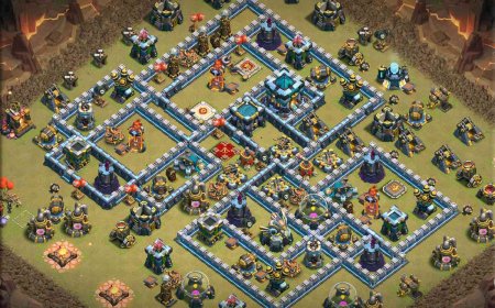 Town Hall 13 War Base Anti 2 Star with Link for CoC #24