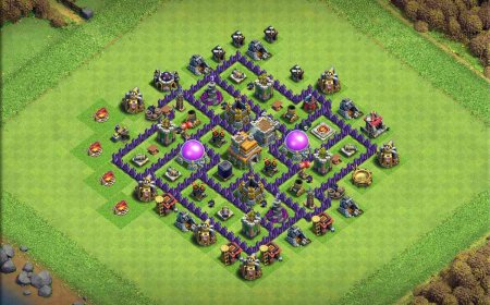 Pro TH7 Trophy Base Layout for Strategic Clashing