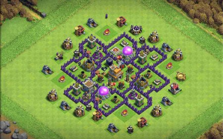 Unbeatable TH7 Hybrid Base - Defense and Farming