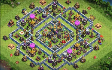 Creative Town Hall 14 Farming Base for Maximum Loot