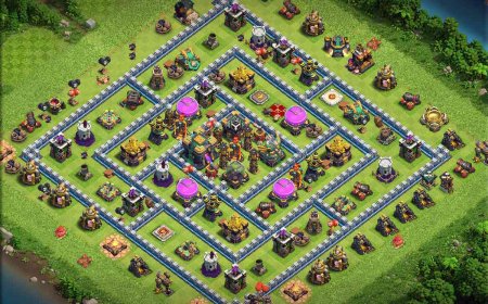 Strategic Town Hall 14 Farming Base for Optimal Defense