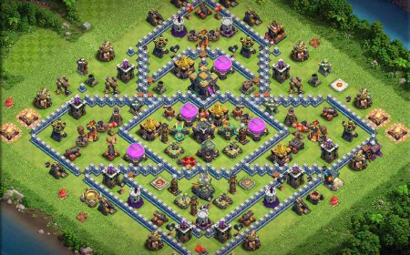 Anti Everything TH14 Farming Base for CoC Success