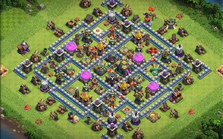 Anti Electro Dragon TH14 Farming Base Layout