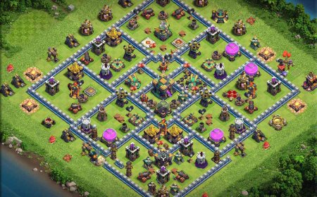 Proven TH14 Farming Base Design for Defense