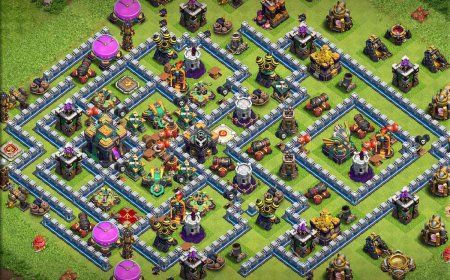 Best CoC TH14 Trophy Base Against Gound and Air Attacks
