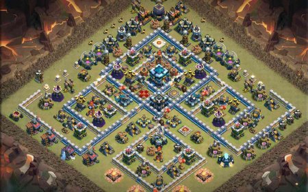 TH13 War Base Layout #9 - Town Hall Base Link, Capital Layouts