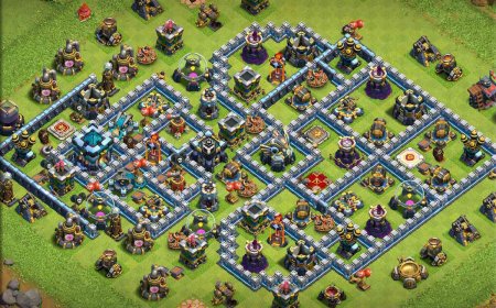 Anti Electro Dragon TH13 Trophy Base for Top Defense