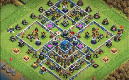 Proven Town Hall 12 Farming Base with Copy Link
