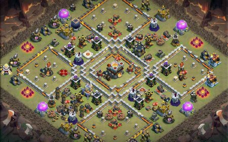Top TH11 Base Layout for CoC War Domination