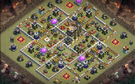 Anti-Air TH11 War Base for Elite Defense
