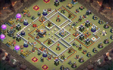 CoC TH11 War Base Anti Electro Dragon #37