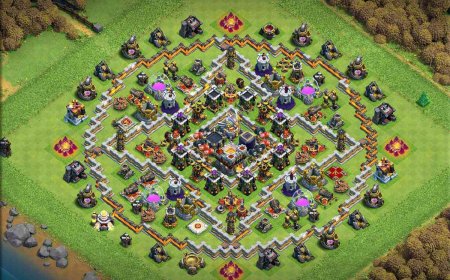 Powerful Town Hall 11 Base Design for Defense