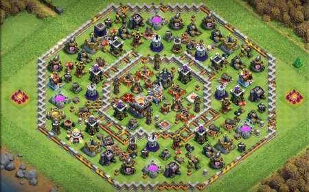 Exceptional TH11 Farming Base for Resource Safety