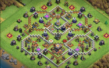 Legendary CoC TH11 Hybrid Base for Strong Defense