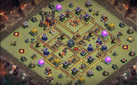 Top TH10 War Base for CoC Domination
