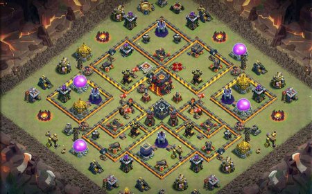 Powerful TH10 Base for War Defense