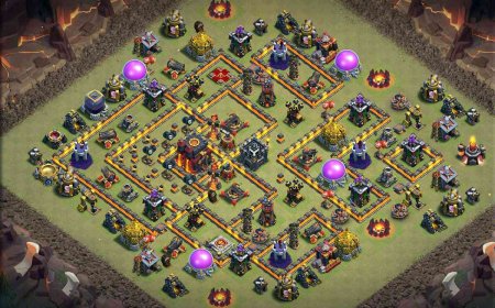 Anti Air TH10 War Base for CoC Battles