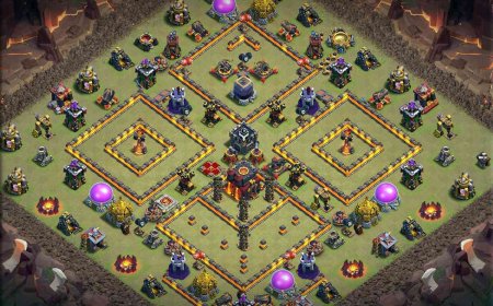 Legendary TH10 Base Design for Perfect War Defense