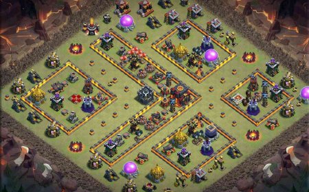 Top TH10 War Base Against Electro Dragons