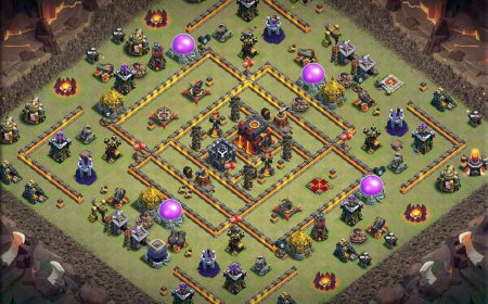 Pro TH10 War Base Against Dragons