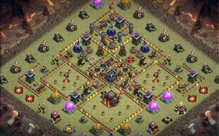Best TH10 War Base for Competitive Play