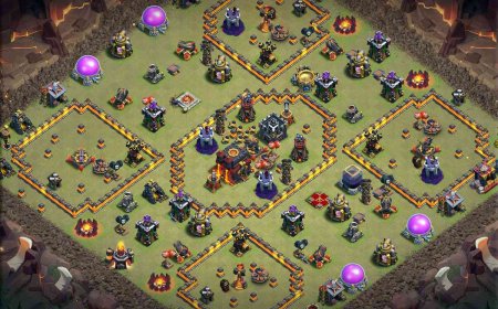 Best TH10 Anti 2 Star Base Design for Defense