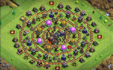 Unbeatable Town Hall 10 Farming Base for Defense