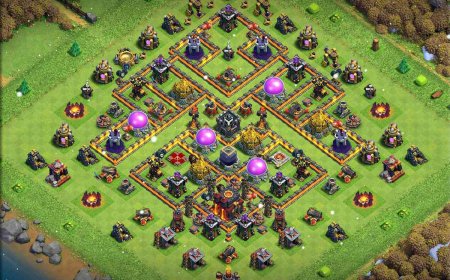 Top TH10 Farming Base with Updated Layout