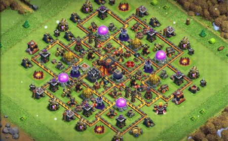 Creative Town Hall 10 Base for Loot Defense