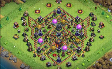 CoC TH10 Base Designed for Strategic Defense
