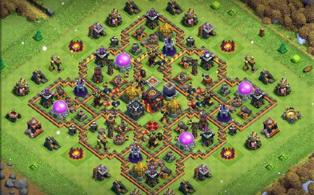 Top TH10 Hybrid Base Link for Home Village