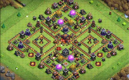 Best CoC TH10 Hybrid Base for Balanced Strategies