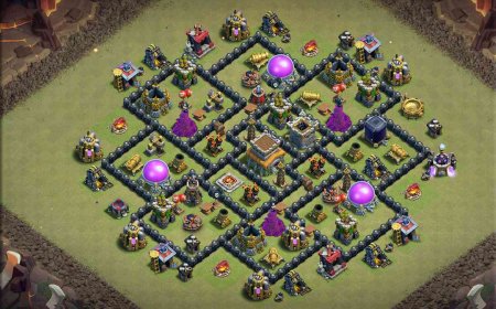 Powerful TH8 War Base for Ultimate Defense
