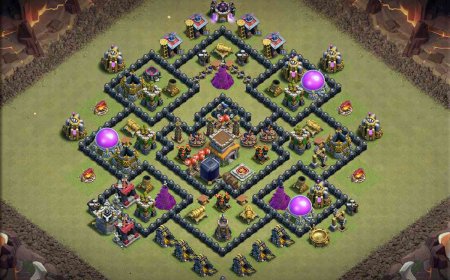 Undefeated TH8 Base for CoC War
