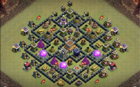 Legendary TH8 Base for Defense Mastery