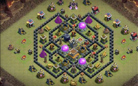 Anti-Air and Anti-Ground TH8 War Base