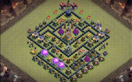 Best TH8 War Base for CoC League Wars