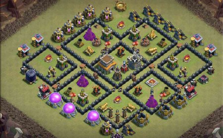 Best TH8 Base Layout for CoC Wars and CWL