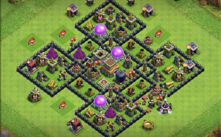 Pro TH8 Farming Base for Maximum Loot Safety