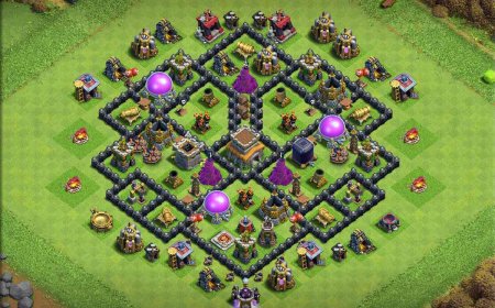 Strategic TH8 Trophy Base for Maximum Defense