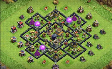 TH8 Trophy Base with Latest Building Updates for CoC