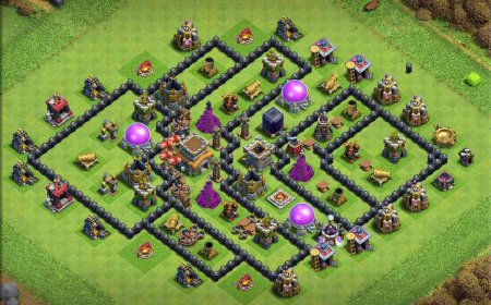 Top TH8 Hybrid Layout for Loot and Trophies