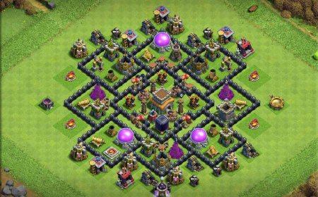 CoC TH8 Hybrid Layout for Strategic Defense
